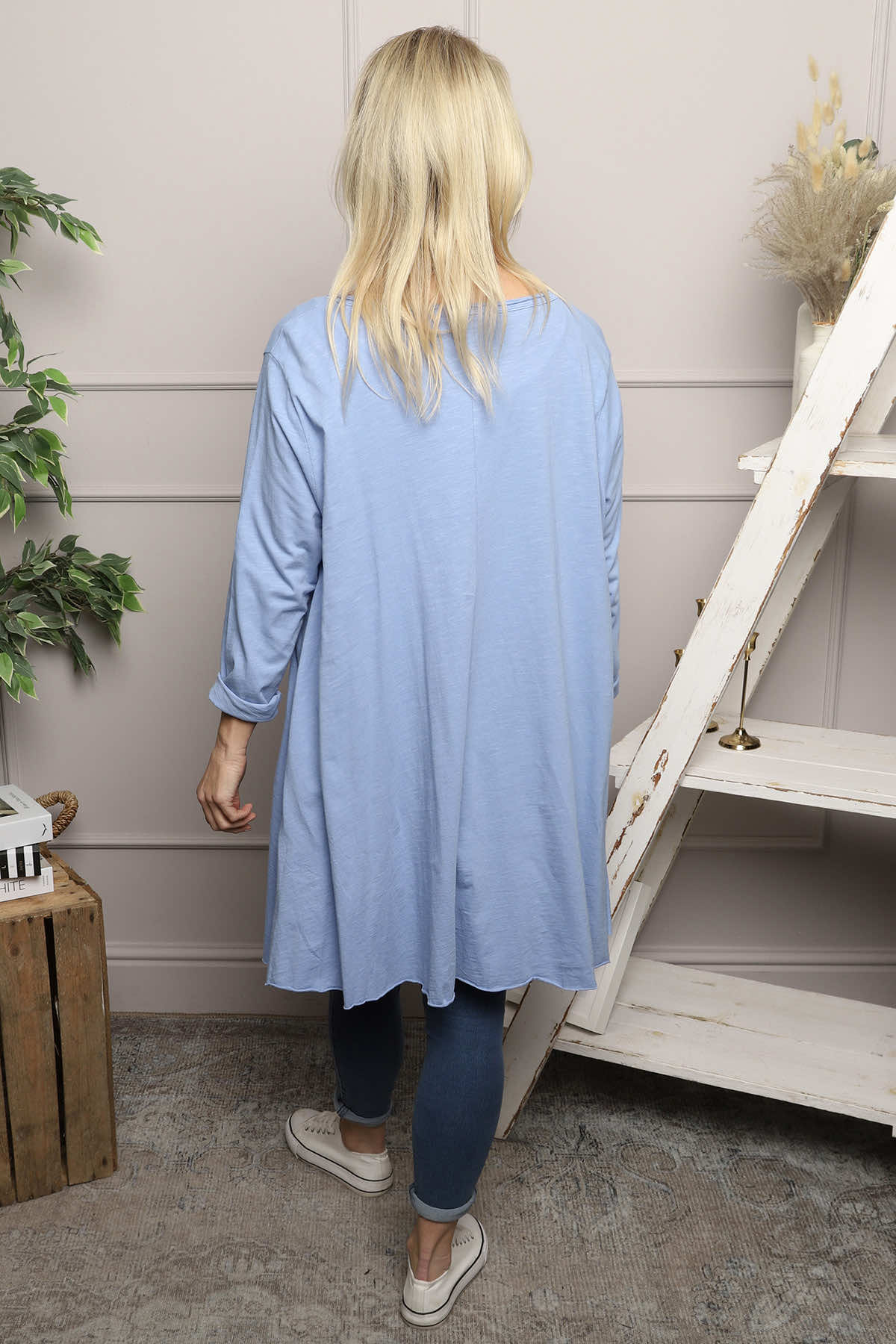 Portofino Cotton Tunic Blue
