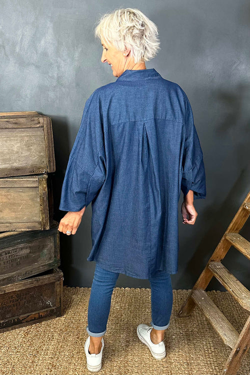 Charlotte Denim Shirt Dark Denim - Image 4