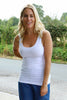 Only Basic Long Tank Top White