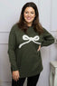 Melinda Bow Knitted Jumper Khaki