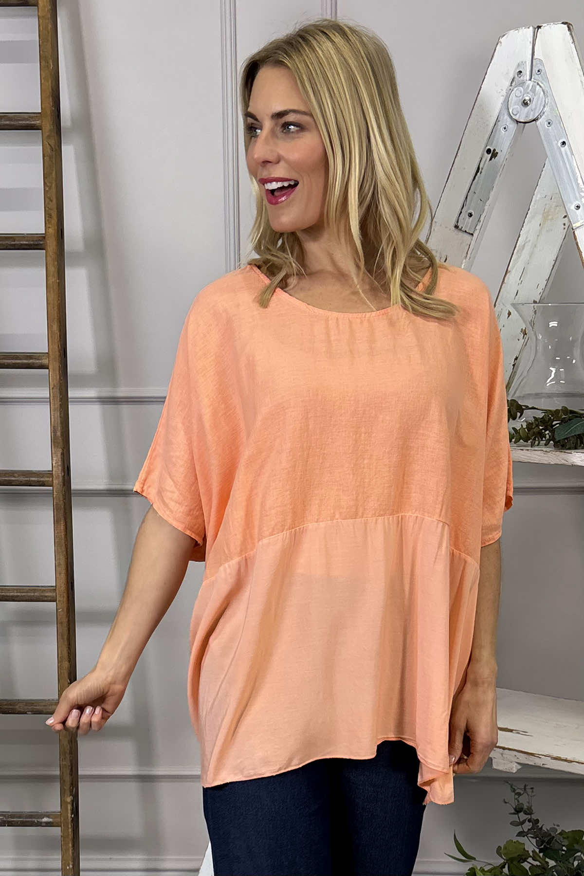 Freya Top Orange