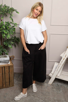 Jaye Pocket Cotton Trousers Navy