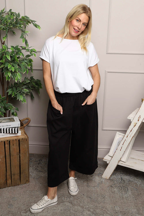 Jaye Pocket Cotton Trousers Navy - Image 1