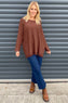 Sally Fringe Hem Jumper Cocoa