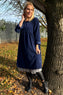 Joanna Needlecord Dress Navy