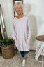 Unity Stripe Cotton Tunic Purple