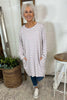 Unity Stripe Cotton Tunic Purple