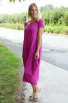 Sariah Short Sleeve Dress Berry