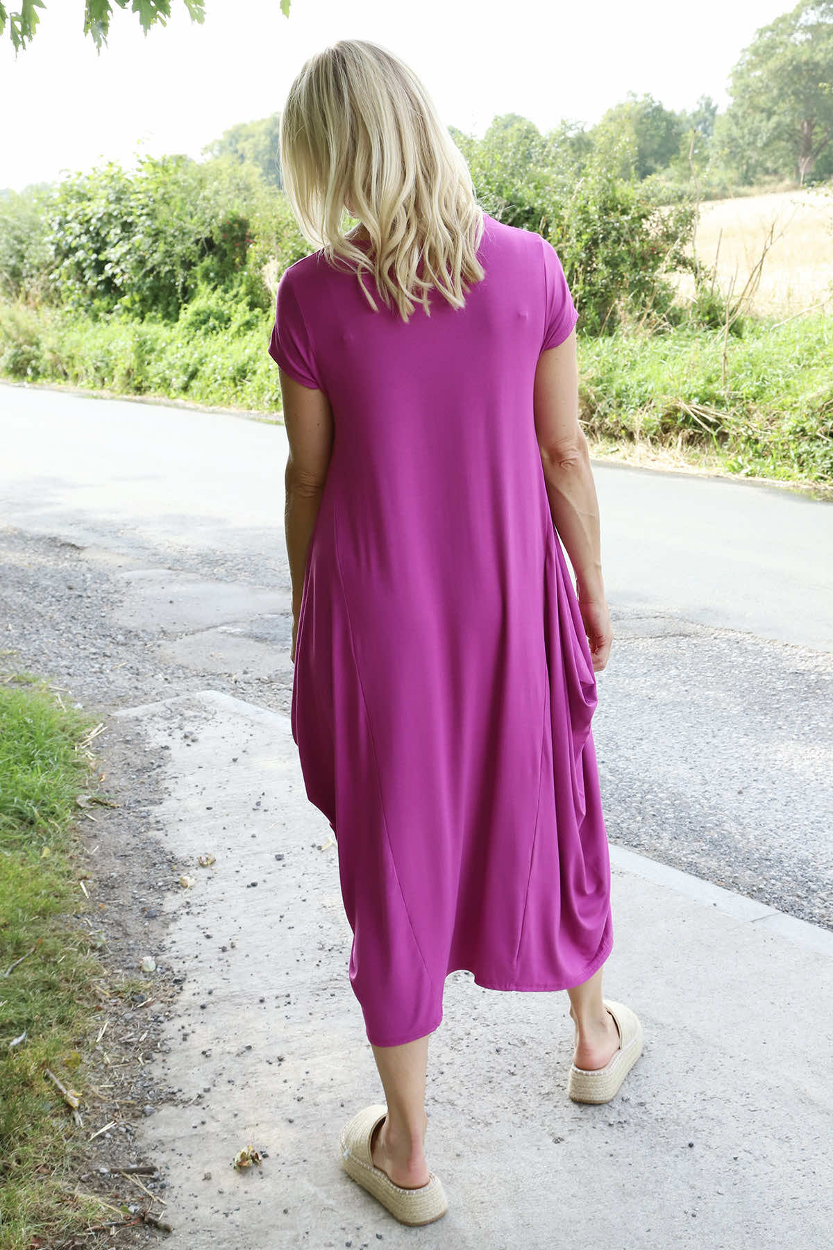Sariah Short Sleeve Dress Berry