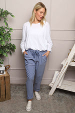 Joetta Trousers Blue Blue - Joetta Trousers Blue