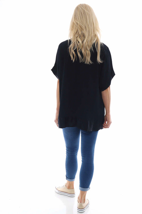 Sia V-Neck Top Black - Image 6