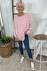 Tatum Stripe Cotton Top Fuchsia