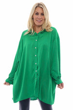 Rhodia Silky Shirt Emerald Emerald - Rhodia Silky Shirt Emerald