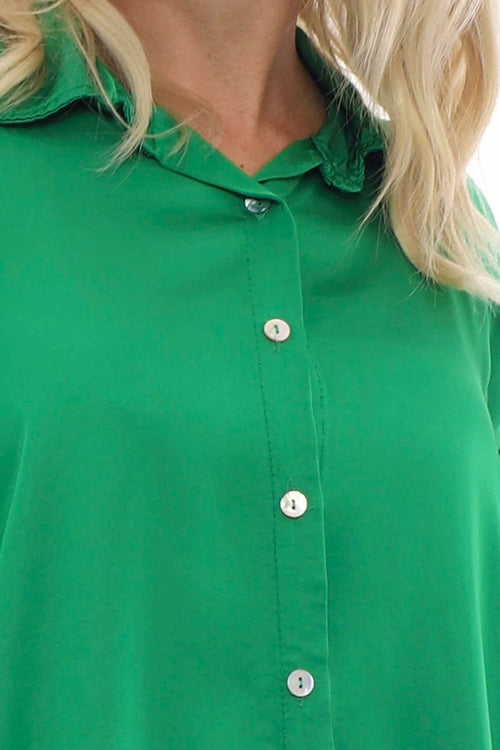 Rhodia Silky Shirt Emerald - Image 2