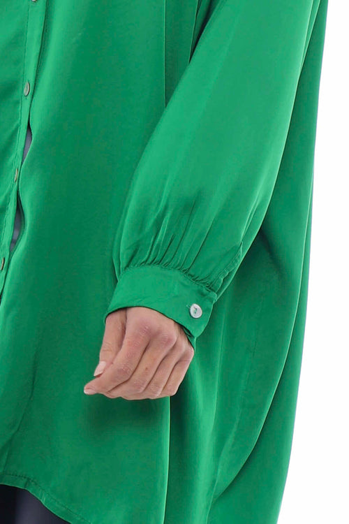Rhodia Silky Shirt Emerald - Image 4