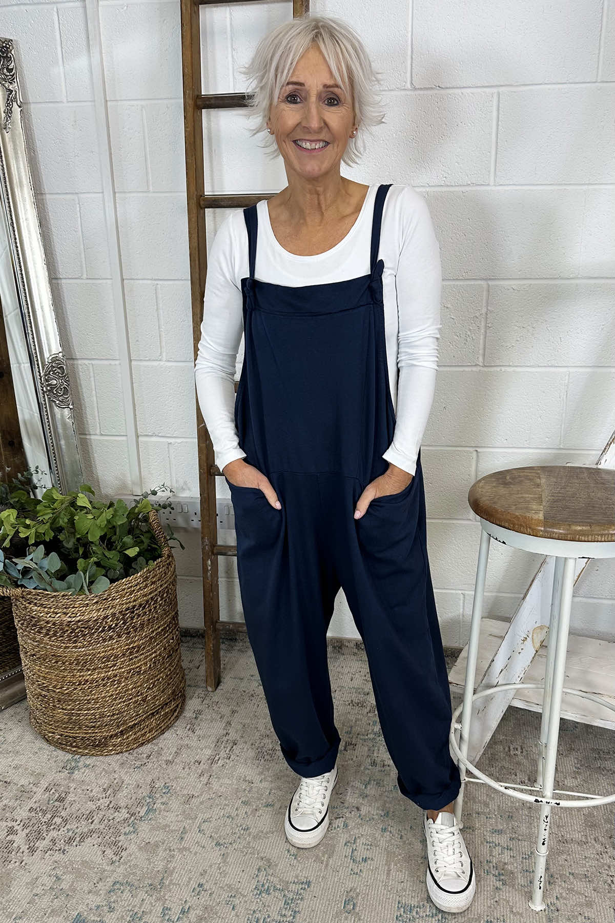 Pabo Jersey Dungarees Navy