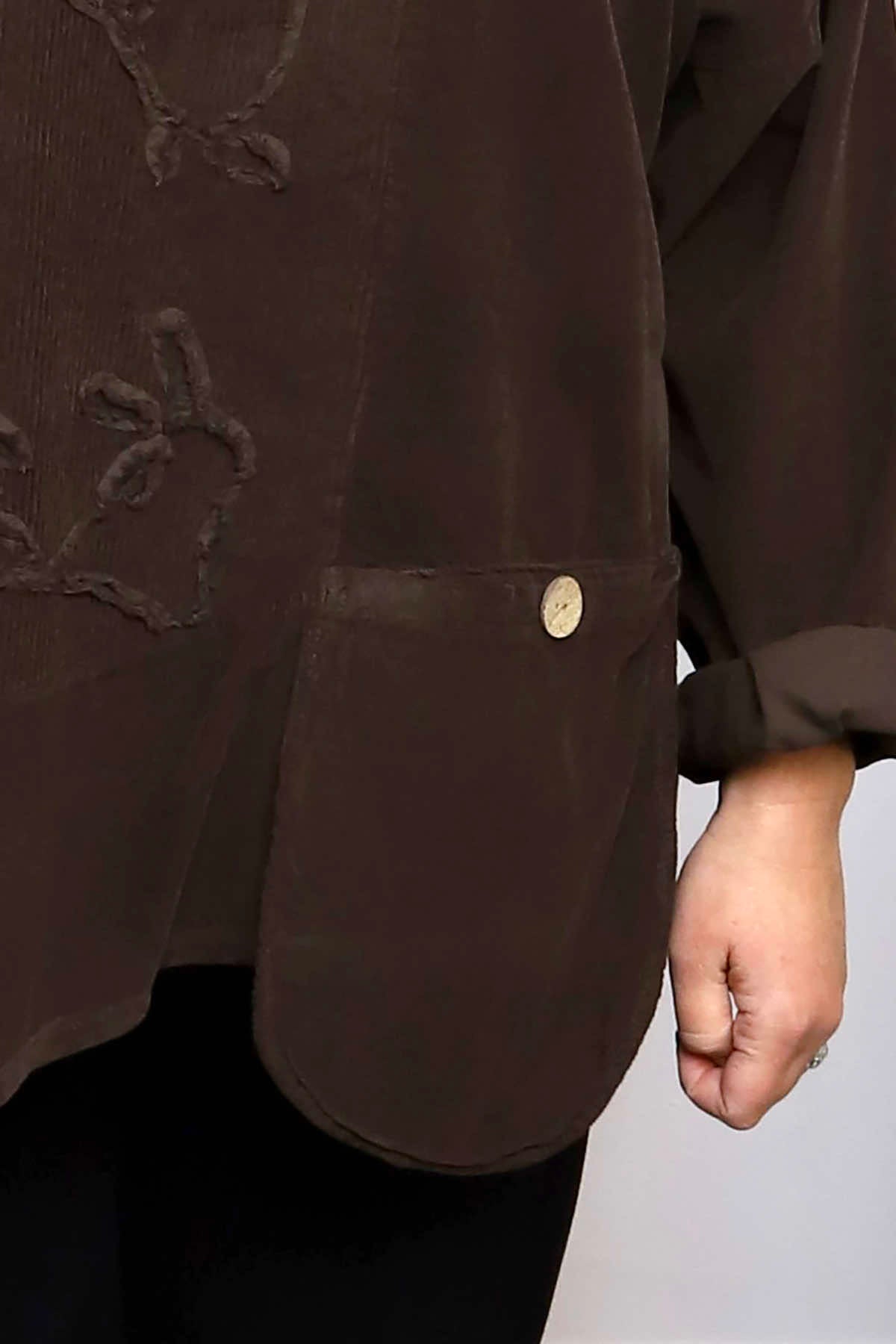 Jessa Needlecord Top Cocoa