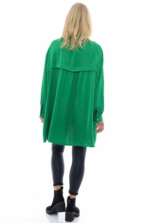 Rhodia Silky Shirt Emerald - Image 6