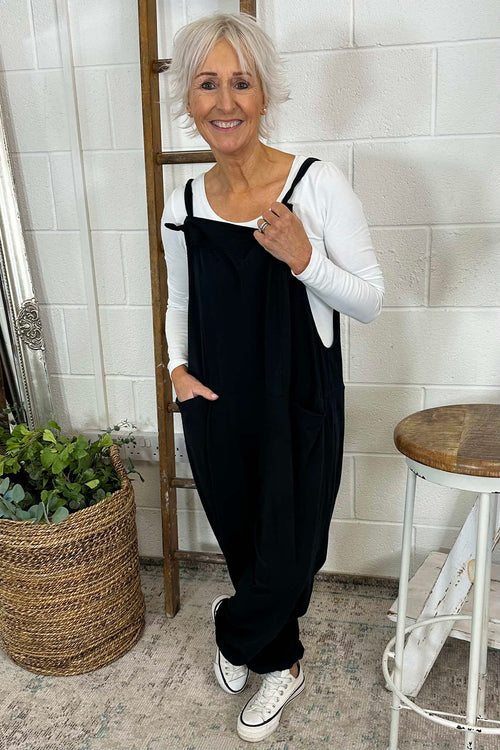 Pabo Jersey Dungarees Black - Image 3