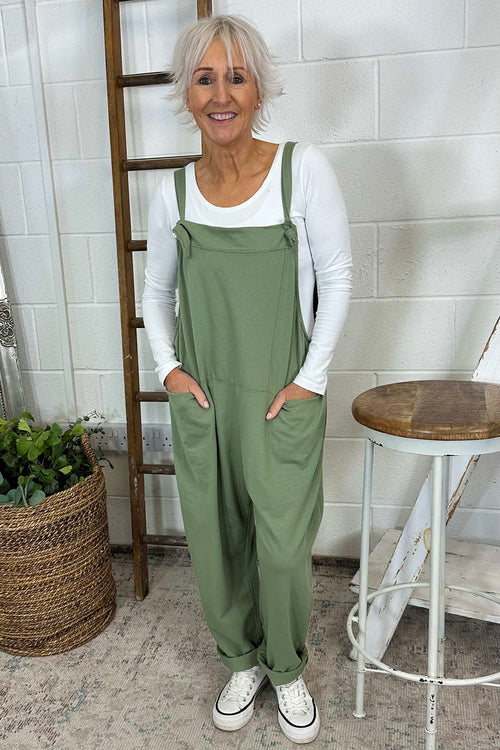 Pabo Jersey Dungarees Khaki - Image 2