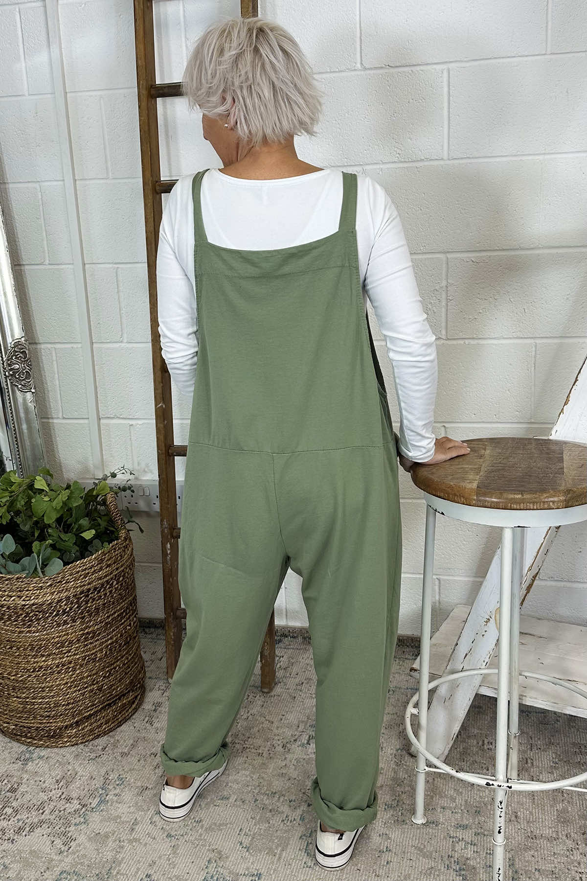 Pabo Jersey Dungarees Khaki