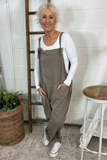 Pabo Jersey Dungarees Mocha Mocha - Pabo Jersey Dungarees Mocha