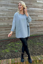 Lottie Pocket Cotton Top Marl Grey Marl Grey - Lottie Pocket Cotton Top Marl Grey