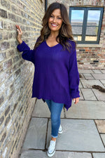 Bo Slouch Jumper Purple Purple - Bo Slouch Jumper Purple