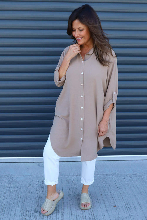Vivianne Shirt Mocha - Image 1