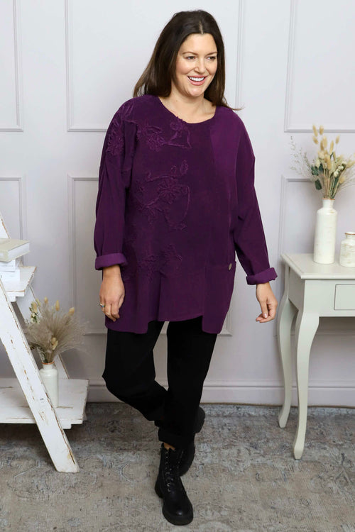 Jessa Needlecord Top Purple - Image 2