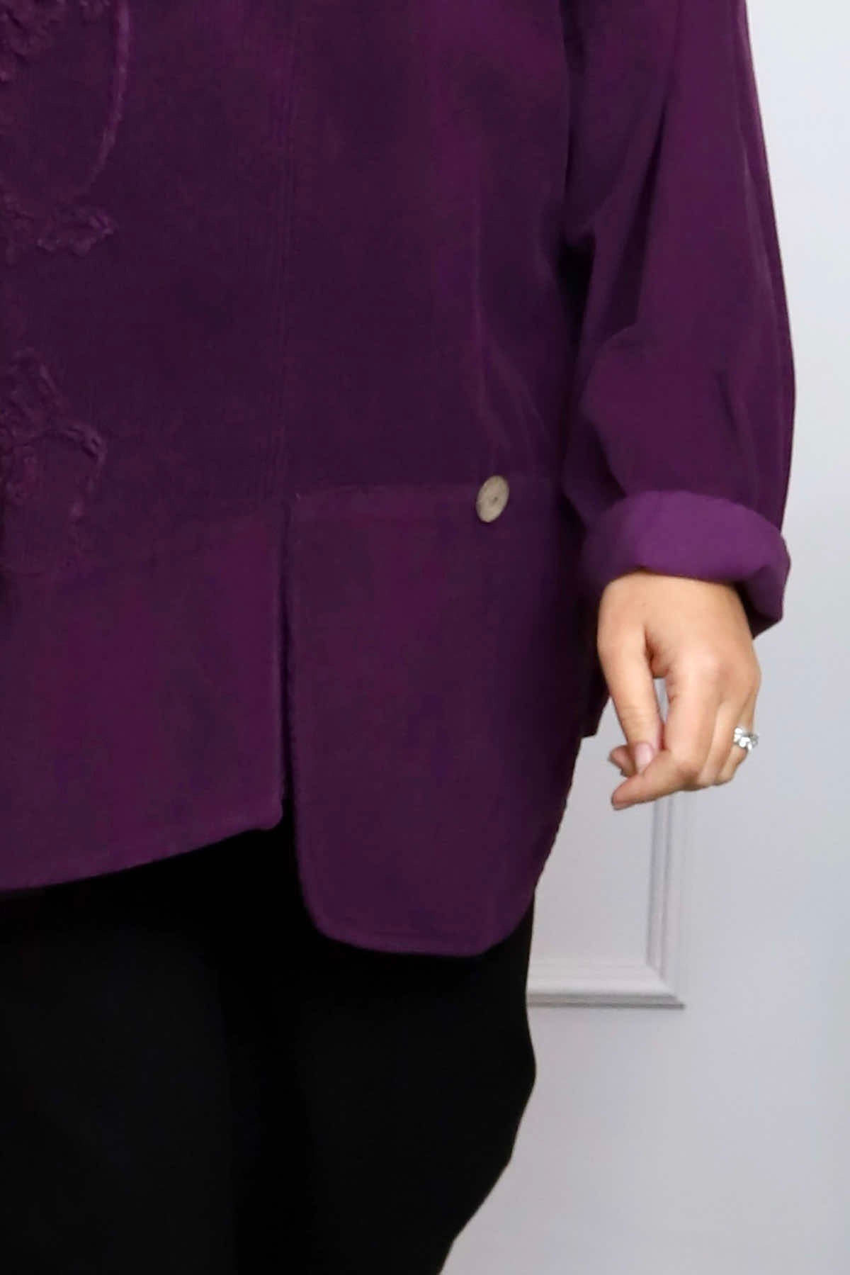 Jessa Needlecord Top Purple