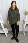 Jessa Needlecord Top Khaki