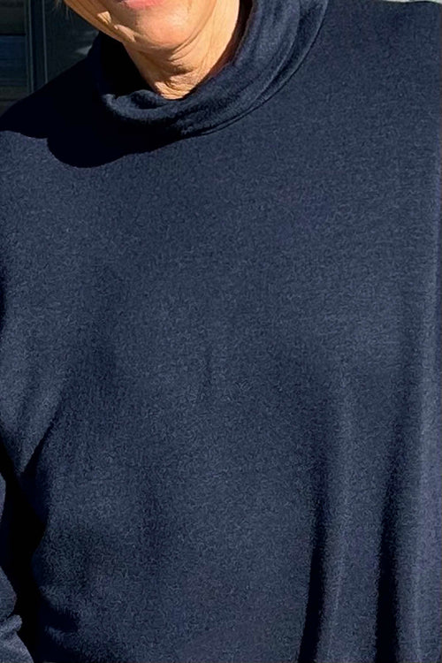 Lillian Polo Neck Jumper Navy - Image 3