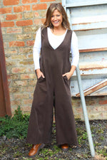 Alexia Needlecord Jumpsuit Cocoa Cocoa - Alexia Needlecord Jumpsuit Cocoa