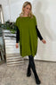 Jocelyn Long Knit Jumper Vest Olive