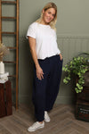 Ratana Cotton Trousers Navy
