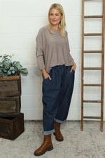 Myleene Denim Trousers Dark Denim Dark Denim - Myleene Denim Trousers Dark Denim