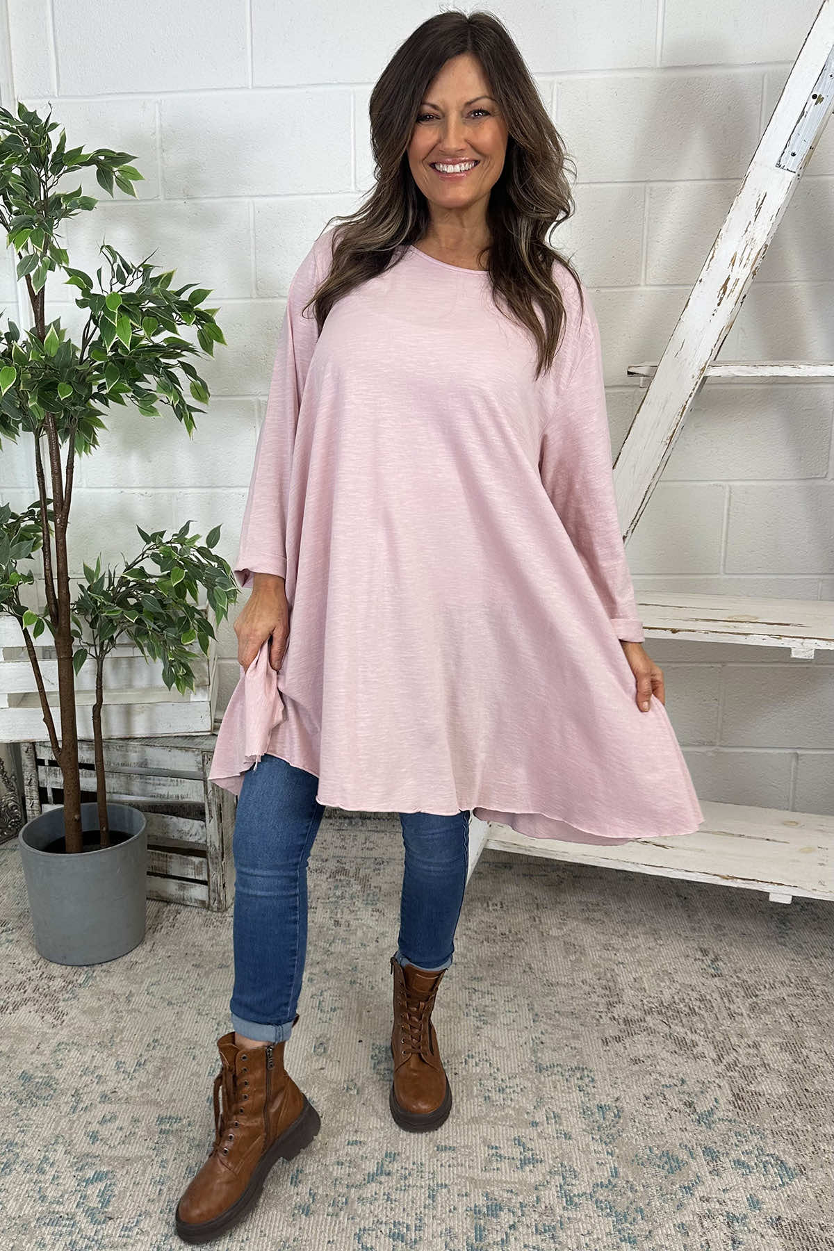 Portofino Cotton Tunic Pink