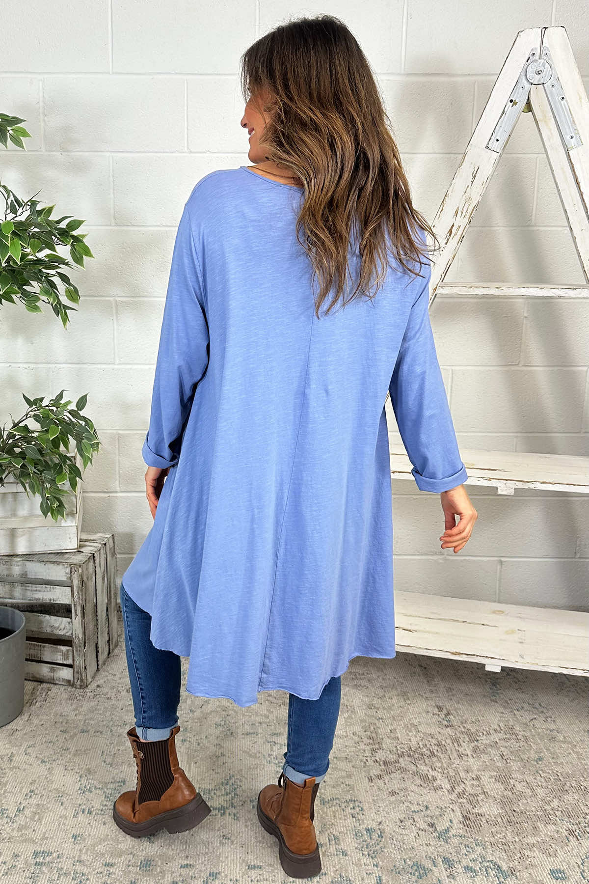 Portofino Cotton Tunic Blue