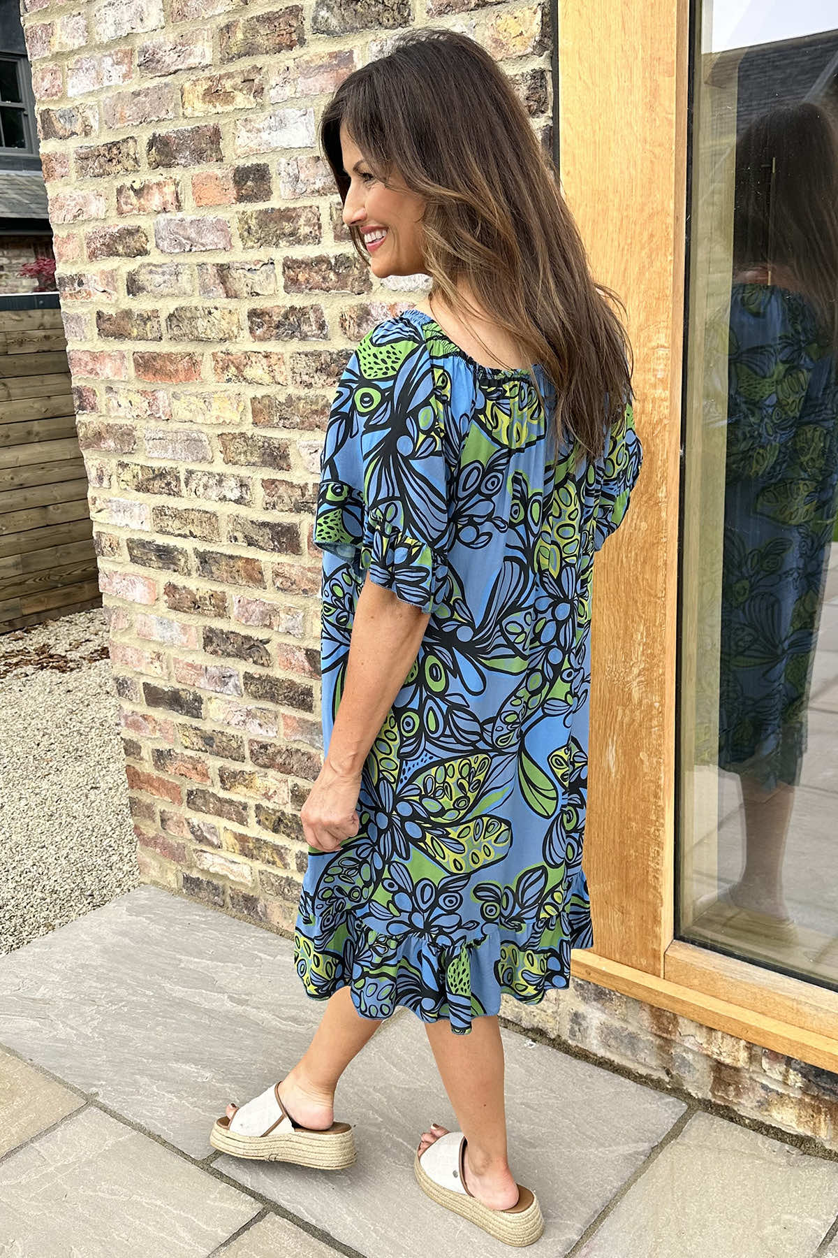 Chesca Print Tunic Blue