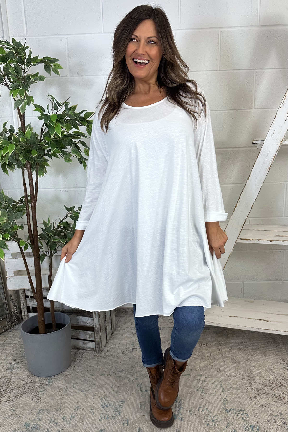 Portofino Cotton Tunic White