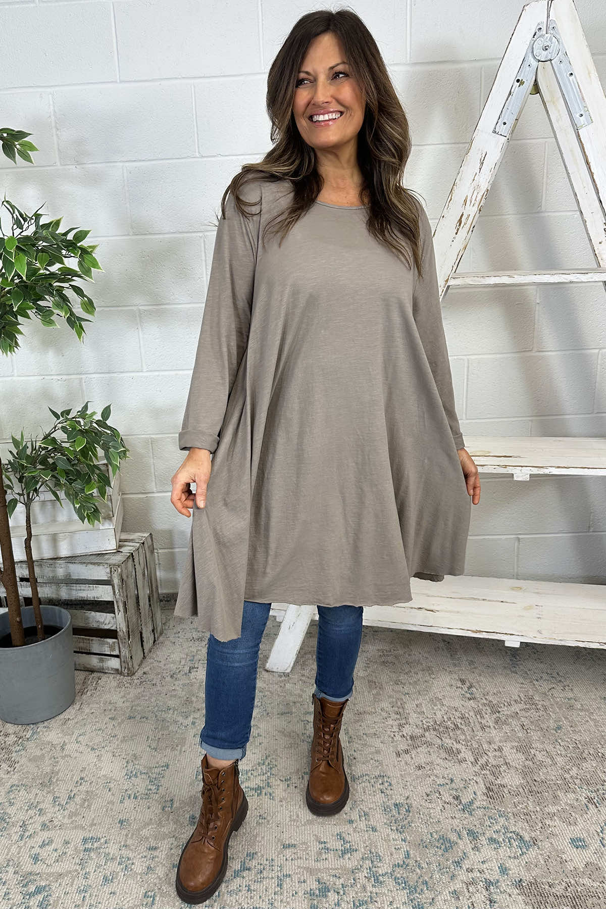 Portofino Cotton Tunic Mocha