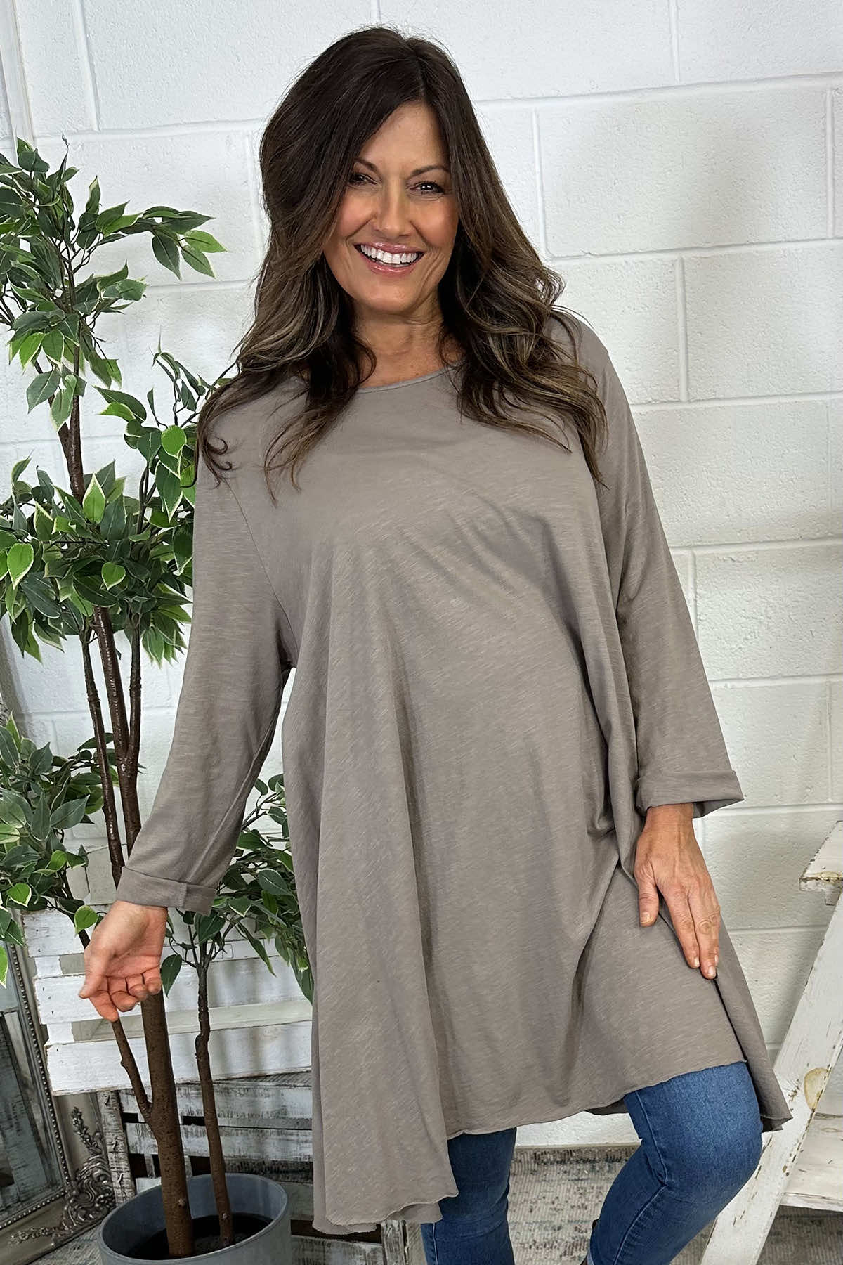 Portofino Cotton Tunic Mocha