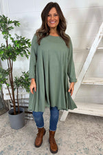 Portofino Cotton Tunic Khaki Khaki - Portofino Cotton Tunic Khaki