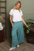 Aitana Pocket Linen Trousers Sage Green