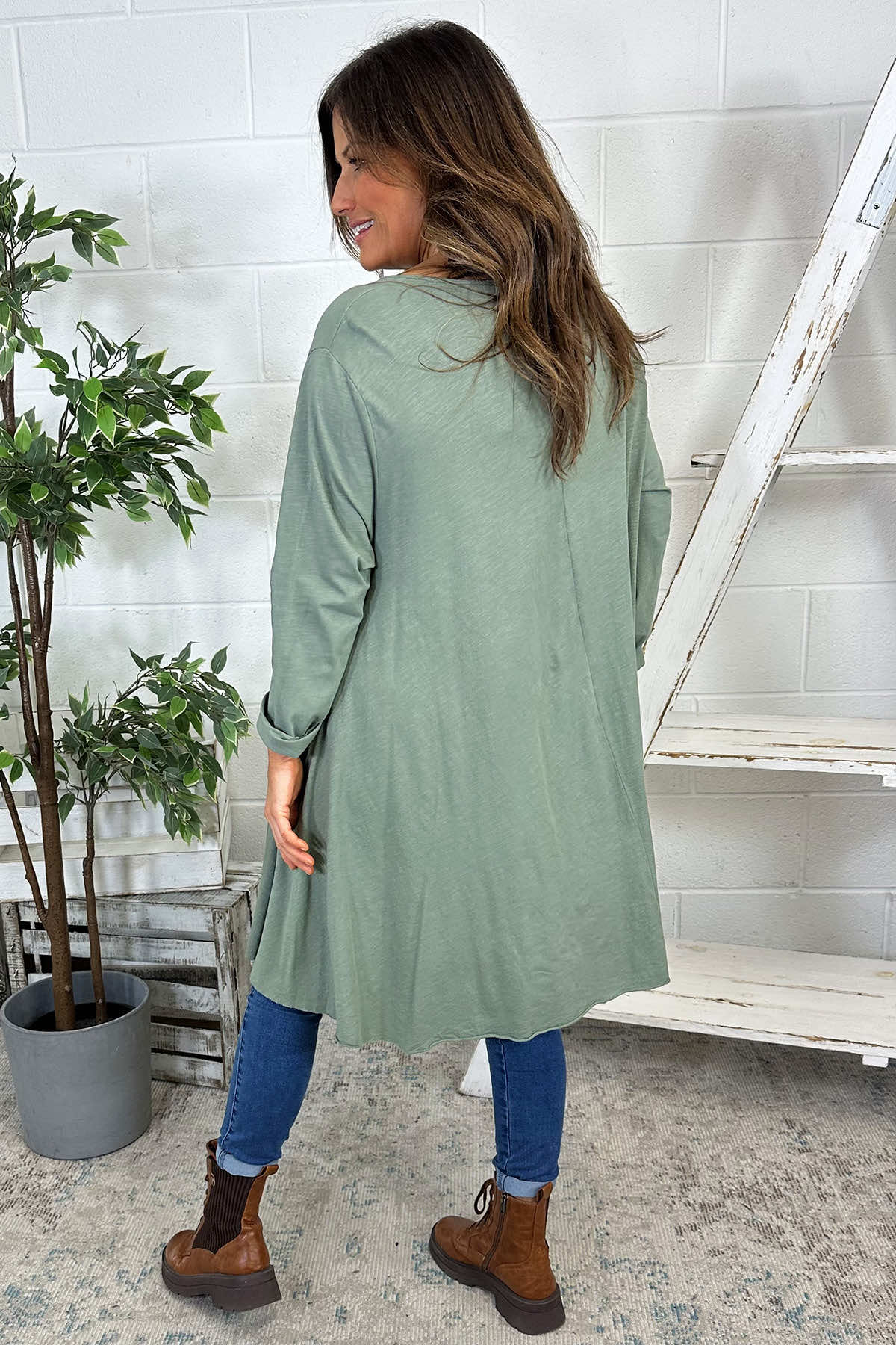 Portofino Cotton Tunic Khaki