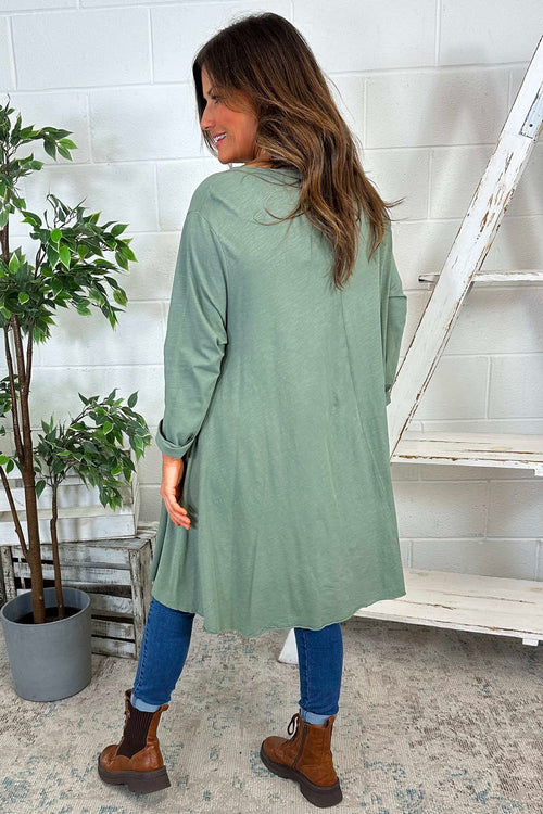 Portofino Cotton Tunic Khaki - Image 4