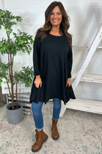 Portofino Cotton Tunic Black Black - Portofino Cotton Tunic Black