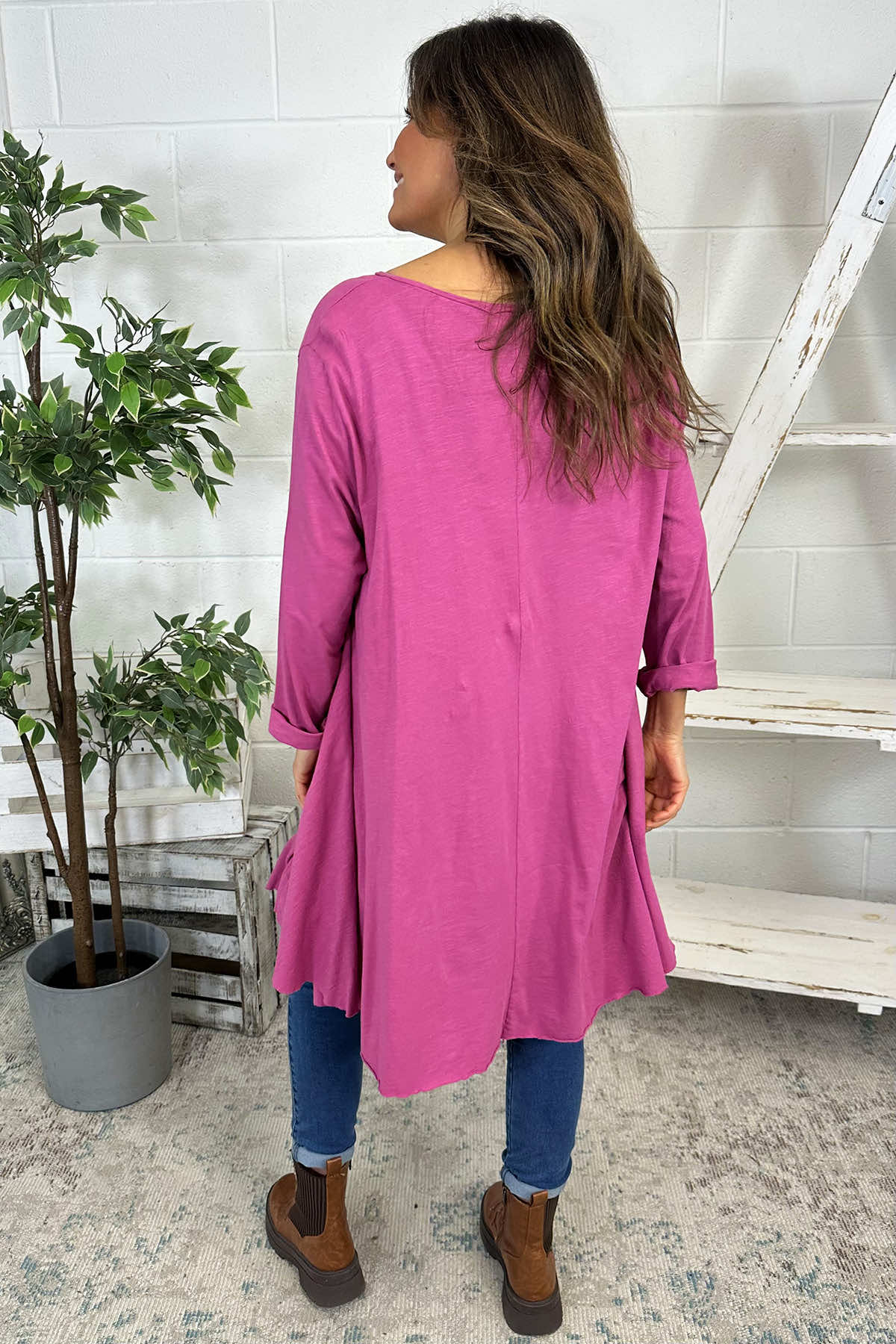 Portofino Cotton Tunic Berry