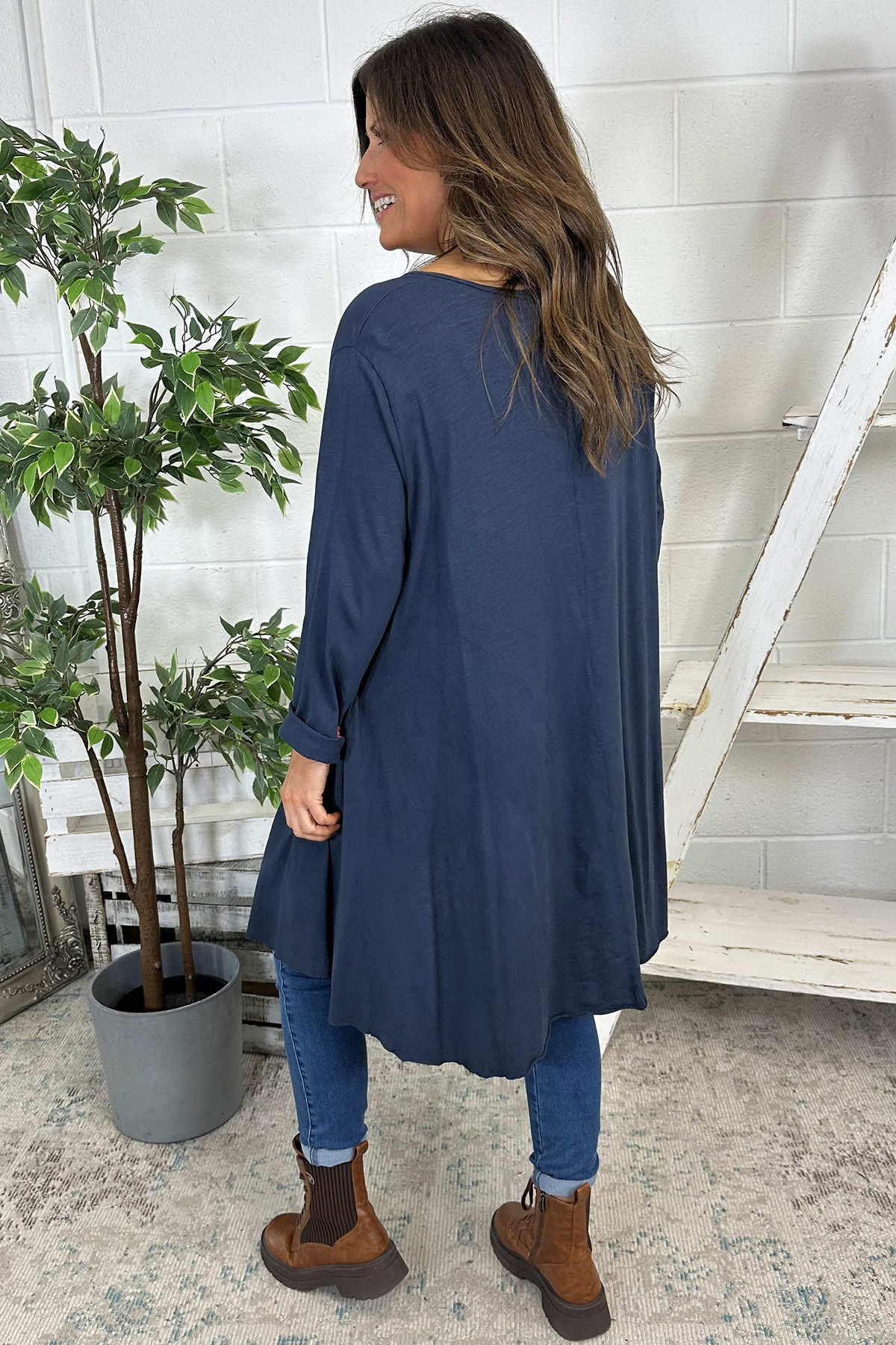 Portofino Cotton Tunic Navy